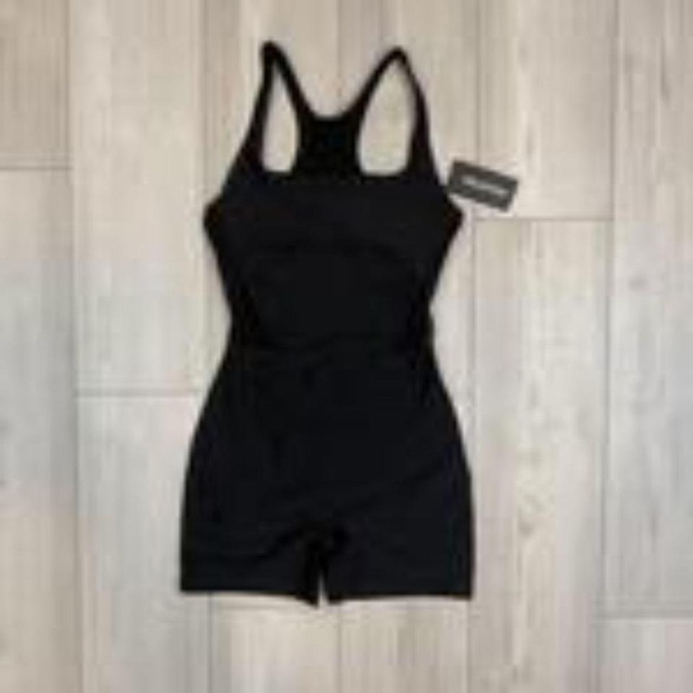 NWT Peloton X Robin Arzon Large Black Endurance Light Square Neck Catsuit